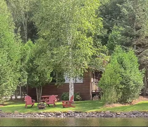 View of Bear Cabin from Lake Colby