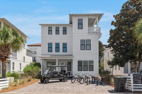 Lifted 6-seater golf cart and 4 YOLO bikes included!
