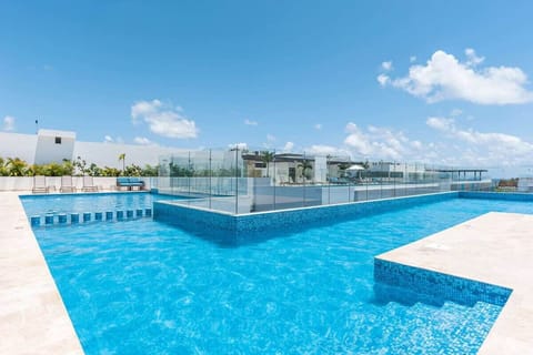 Our main pool has one of the best views in Playa del Carmen.