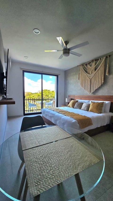 Cozy resting area with modern design and natural light.