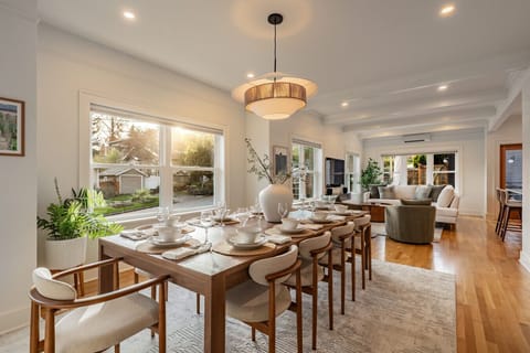 Dine in style at our expansive table that seats up to 12 guests.