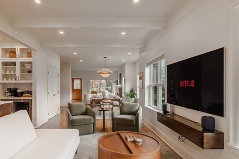 Cozy vibes only - curl up by the fireplace with a good book or movie.