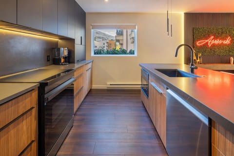 Cook with style in your sleek modern kitchen featuring premium appliances, elegant lighting, and sophisticated design touches.