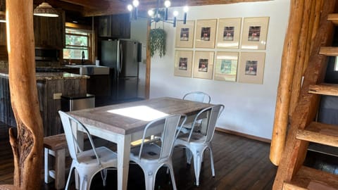 Enjoy a nice meal in the dining area.