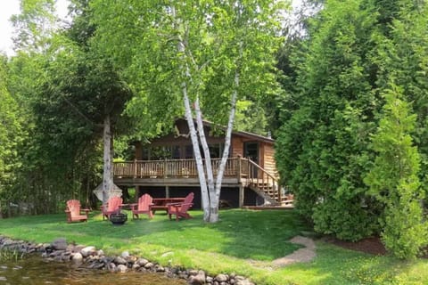 View of Moose Cabin from the lake