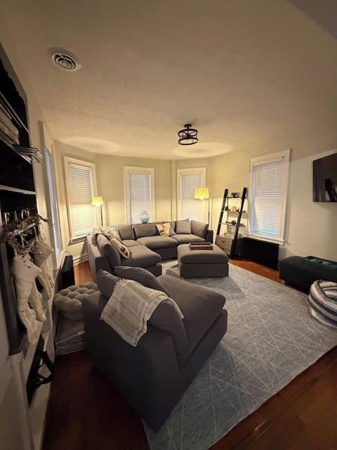 Comfortable Couch for everyone to spread out