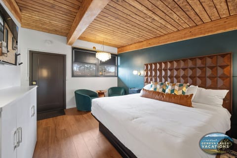 Enjoy your beautiful room with a king bed and sitting area.