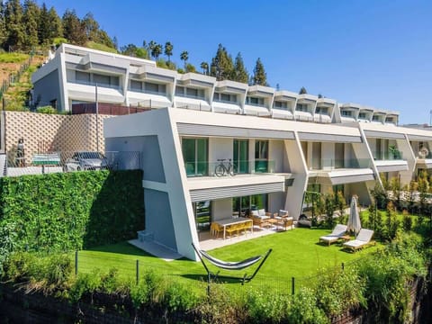Backyard with outdoor furniture
