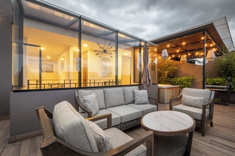 Private terrace, dawn