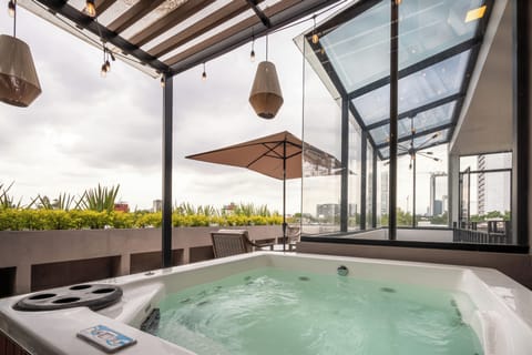 Private terrace jacuzzi