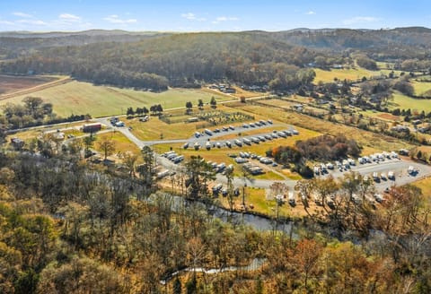 Drone view of Cedar Creek RV & Outdoor Center!