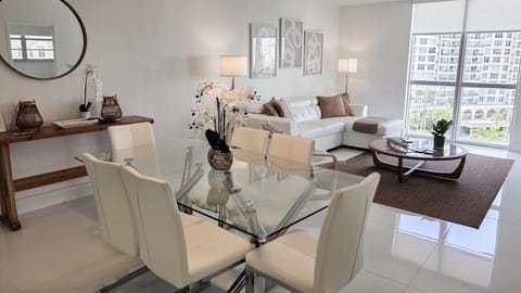Dining room and living room