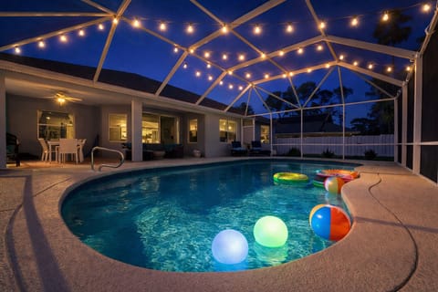 Play in the heated pool all night!