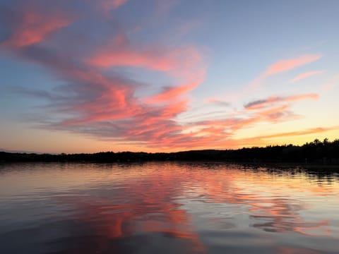 Spring sunset on Long Lake