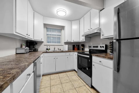 Fully stocked with a Keurig coffee station and dishwasher to streamline your daily routine.