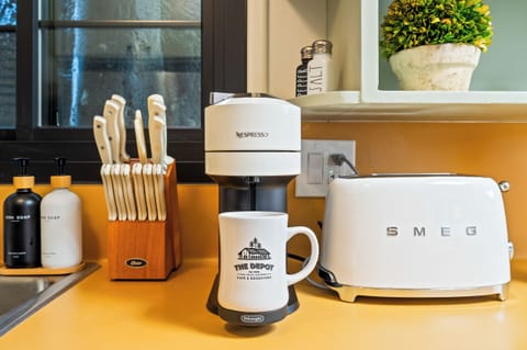 Kitchen + coffee station — mornings made easy
