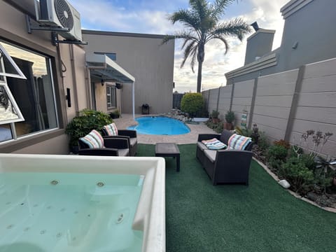 Private pool and jacuzzi area for guests only.
