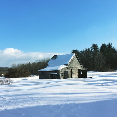 Winter Wonderland

“Snow-covered fields and barn create a magical winter landscape.”