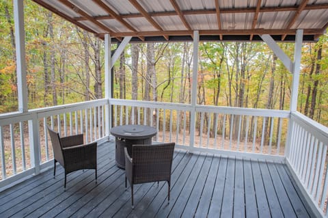 Back deck overlooking the property.