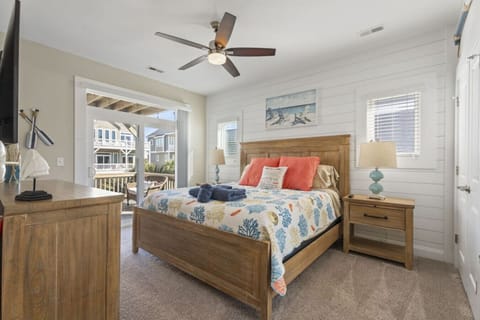 Master bedroom with King size bed