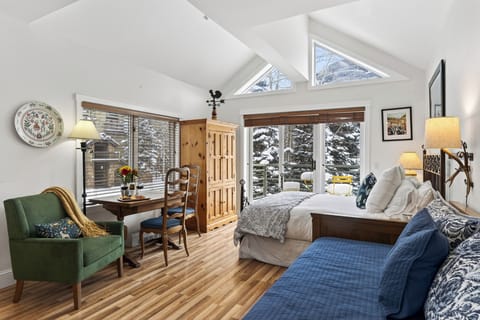 Bright perspective of the living space.