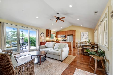 Living Room of Red Farmhouse