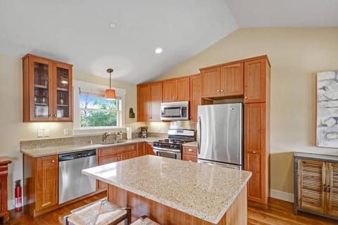 Red Farmhouse Kitchen