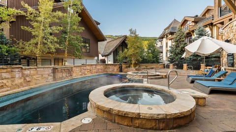 Shared pool and hot tub at Sebastian Hotel