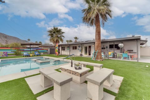 Palm Springs Vacation Rental | 3BR | 2BA | 1,200 Sq Ft | Small Step to Enter