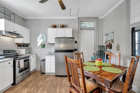Sunny kitchen with cozy dining space
