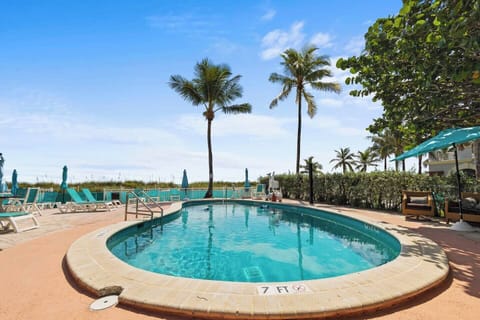 The pool is heated making it very comfortable all year long. 