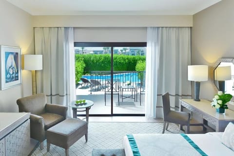 Wake up to sunshine and step onto your poolside terrace.