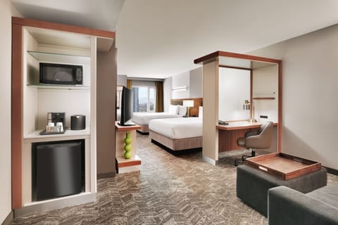 Settle into a spacious studio with handy kitchenette essentials.