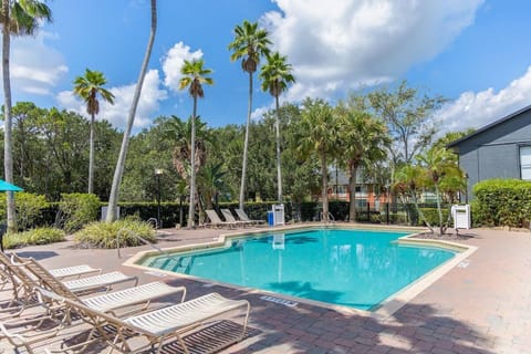 Bask in the sun with plenty of loungers for everyone.