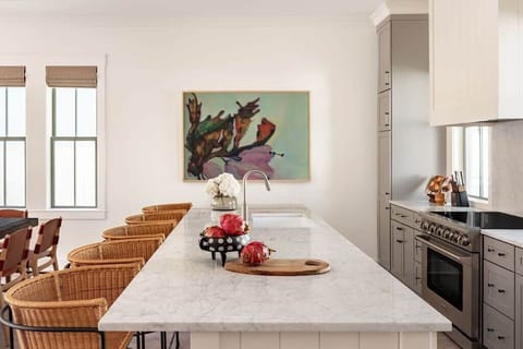 Chef's Kitchen | First Floor | Electric Range | Bar Seating | Open Access from Dining Area