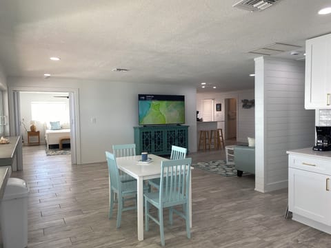 Kitchen and family room