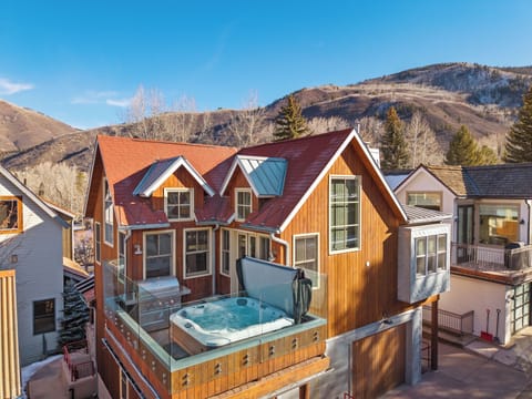 Aerial view of our downtown Aspen gem.