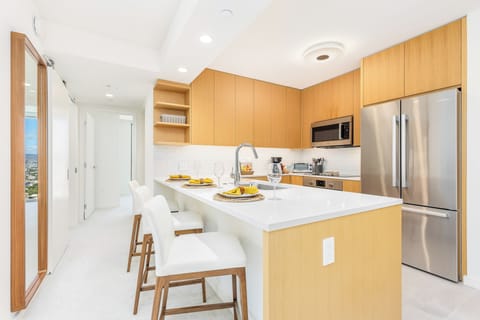 Cook, gather, and relax in this open kitchen