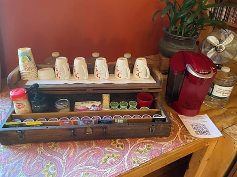 Coffee, Tea and Filtered Water provided. 