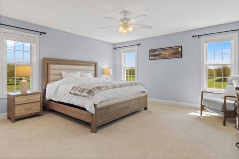 King bed on the main level