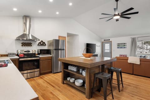Fully stocked kitchen for making group meals a breeze!