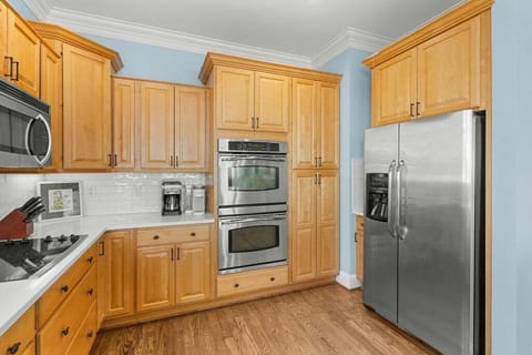 Open gourmet kitchen space