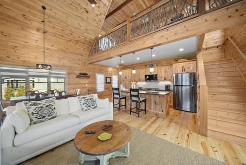 Living Area with Loft Above