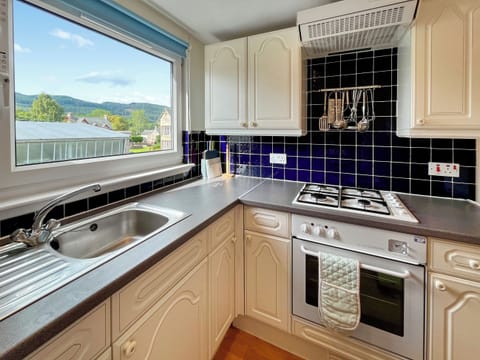 Kitchen | Heathergems Apartment, Pitlochry