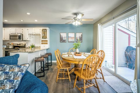 Dining area with easy access to the deck.