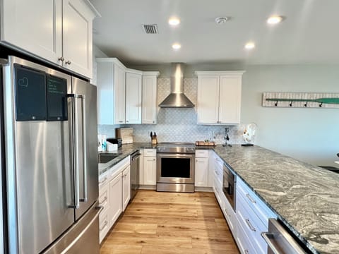 The kitchen is fully equipped for all of your cooking needs