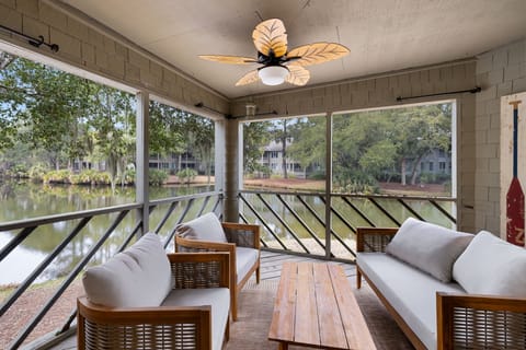 Screened Porch Overlooking the Lagoon
