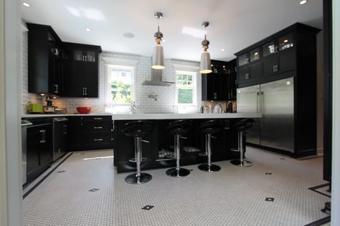 Spacious kitchen designed for family meals