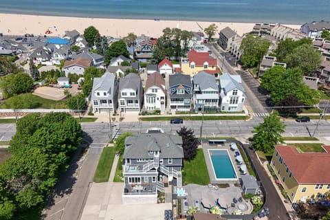 The private heated pool offers a resort-style experience just moments from the shores of Lake Michigan. Spend your days poolside, walk to North Beach, and return to your own private retreat designed for unforgettable summer memories.