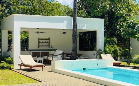 pool and pool house 